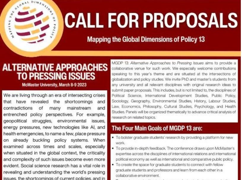 call for proposal poster