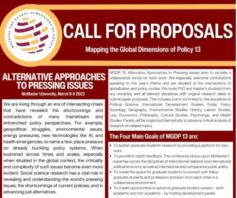 call for proposal poster